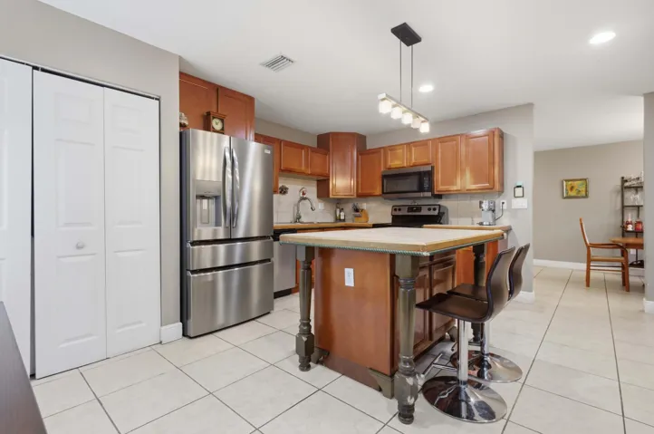 Kitchen with SS Appliances