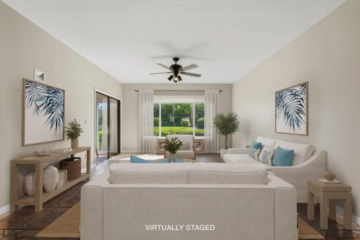 Living Room w/ River Views