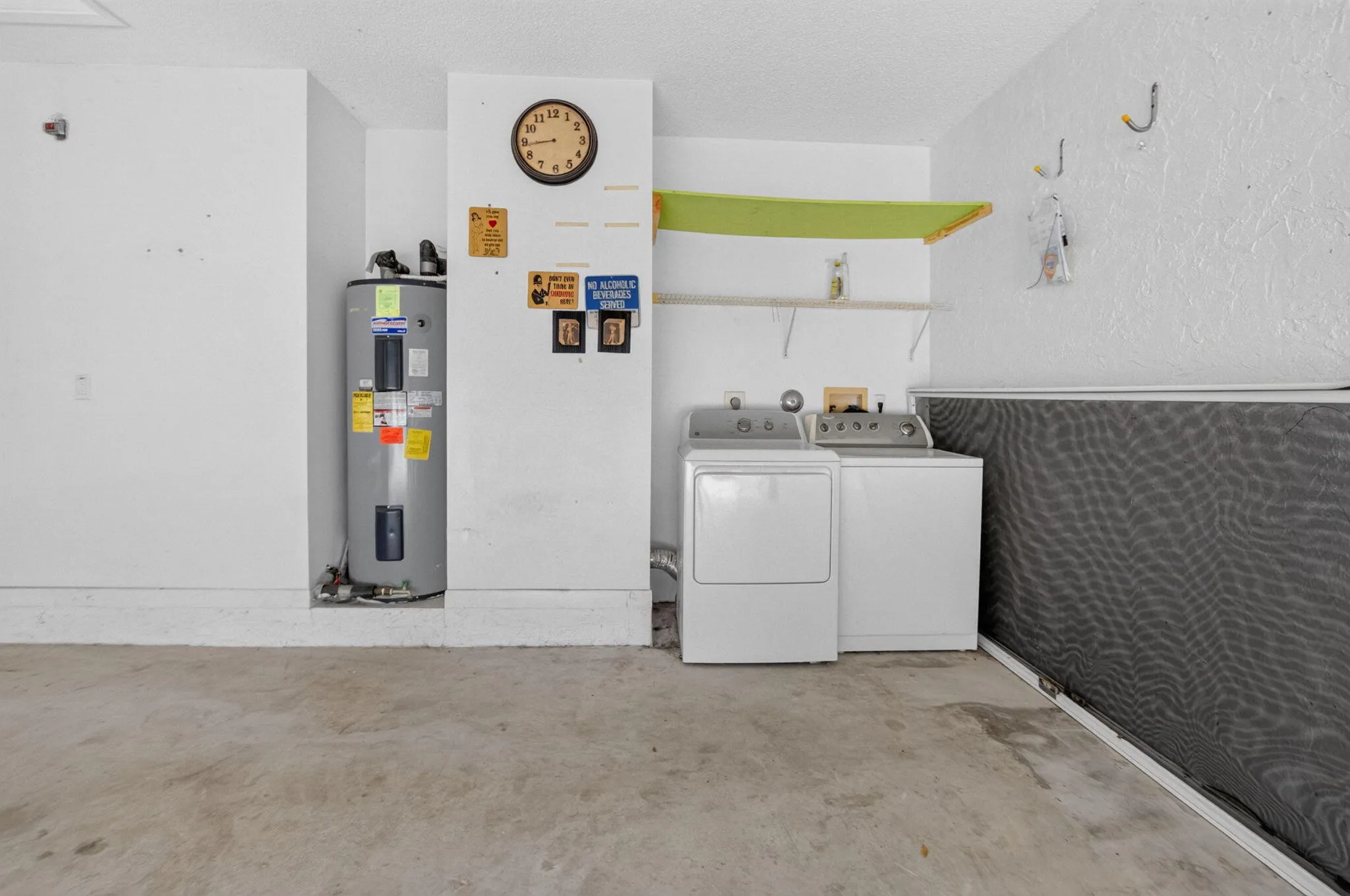 Laundry in garage