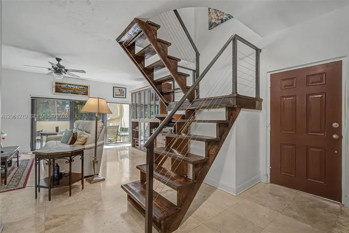 Custom Staircase to the upstairs Bedrooms.