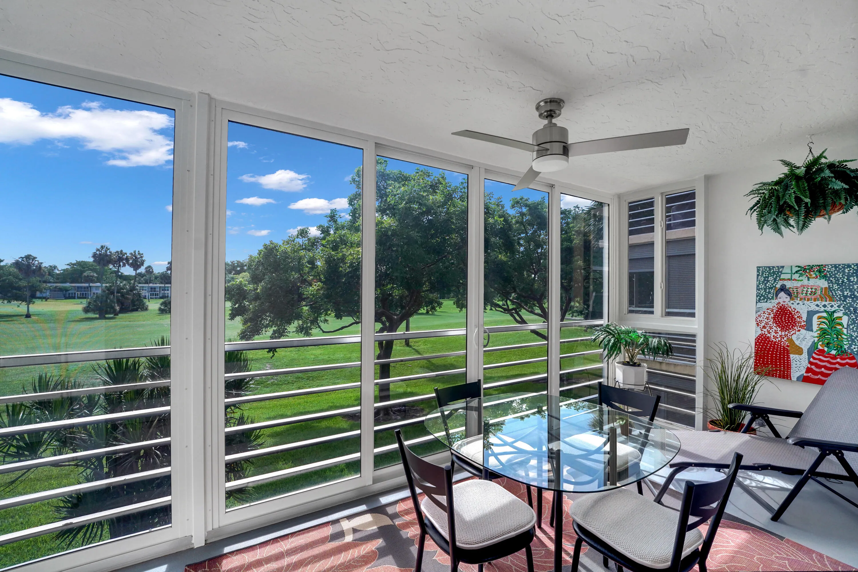 This could be your dining area since its impact glassed and screened
