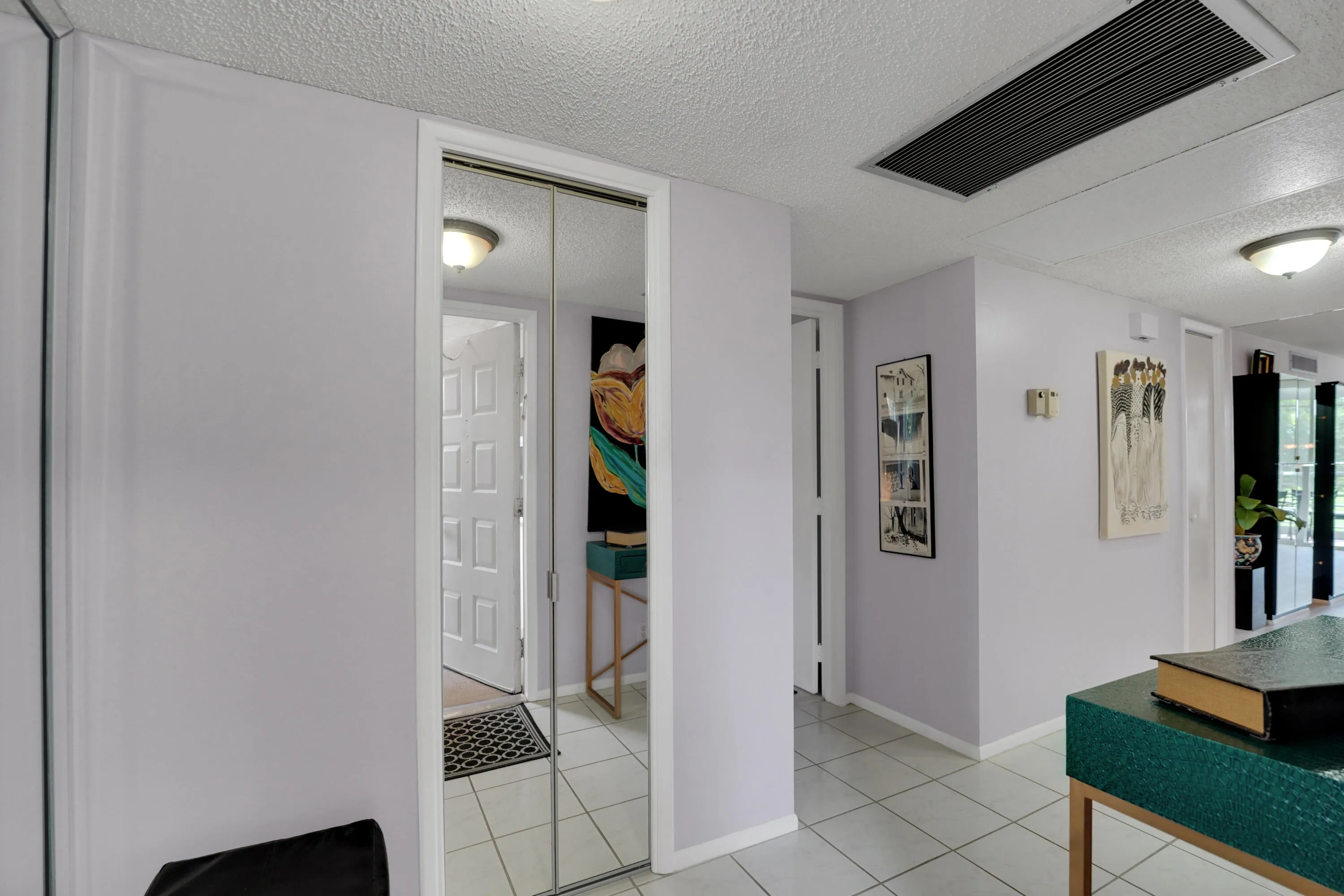 Entry foyer with nice size closet