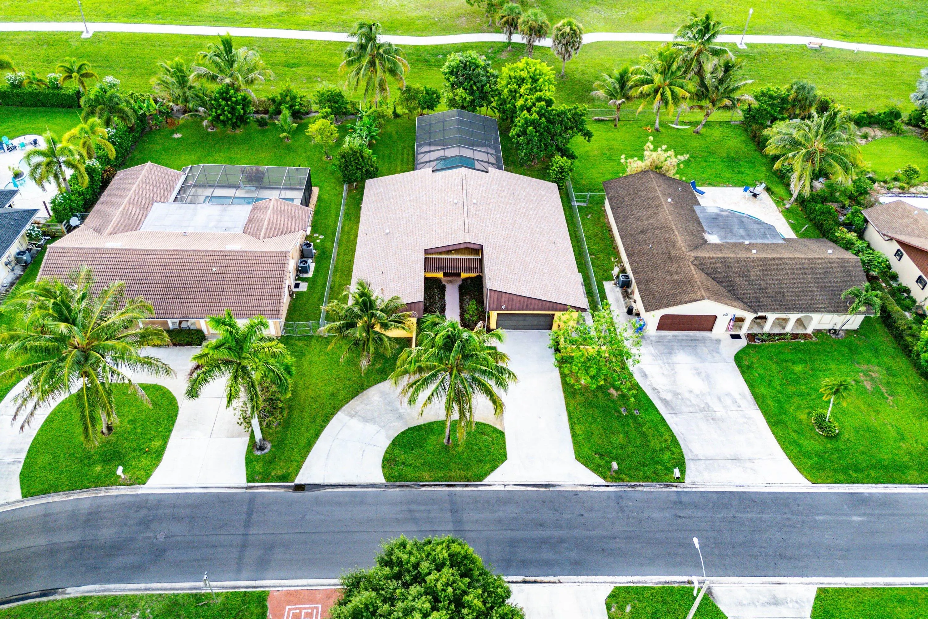 Aerial View - Circular Driveway