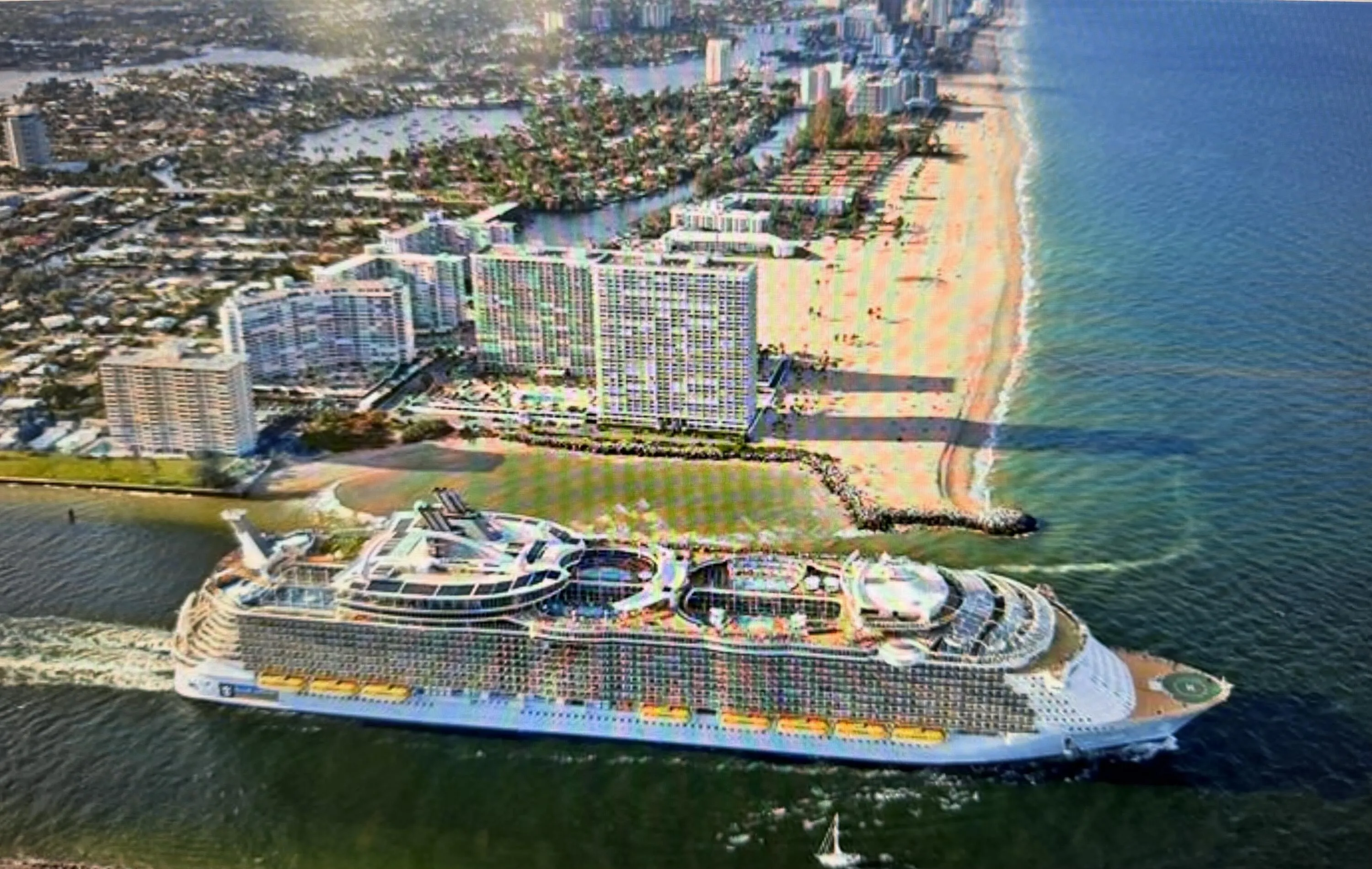 Cruise Ships & Super Yachts pass your windows every day.