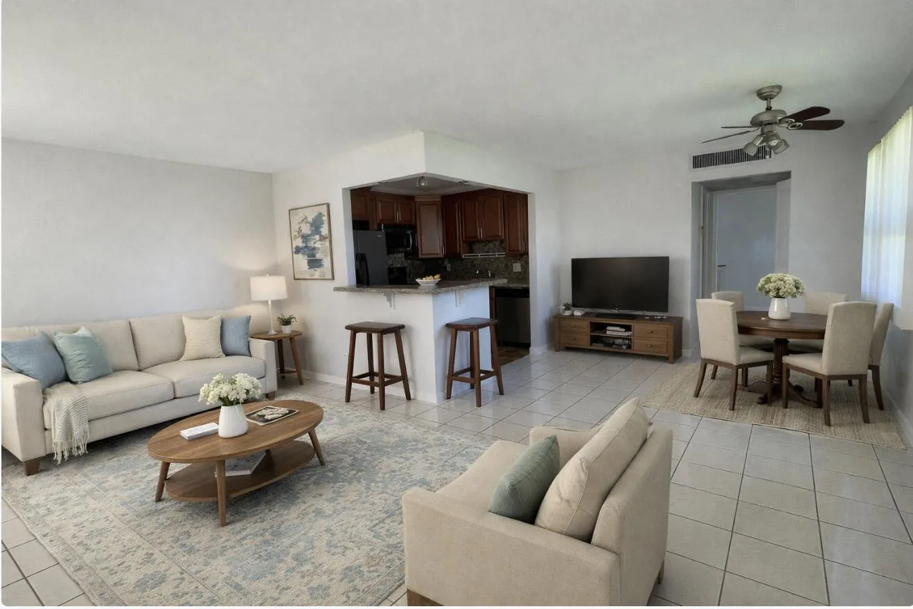 AI furnished living room