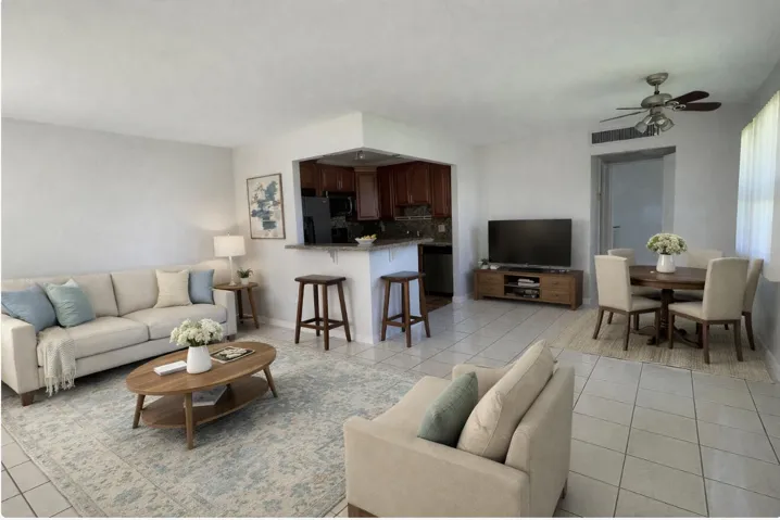 AI furnished living room