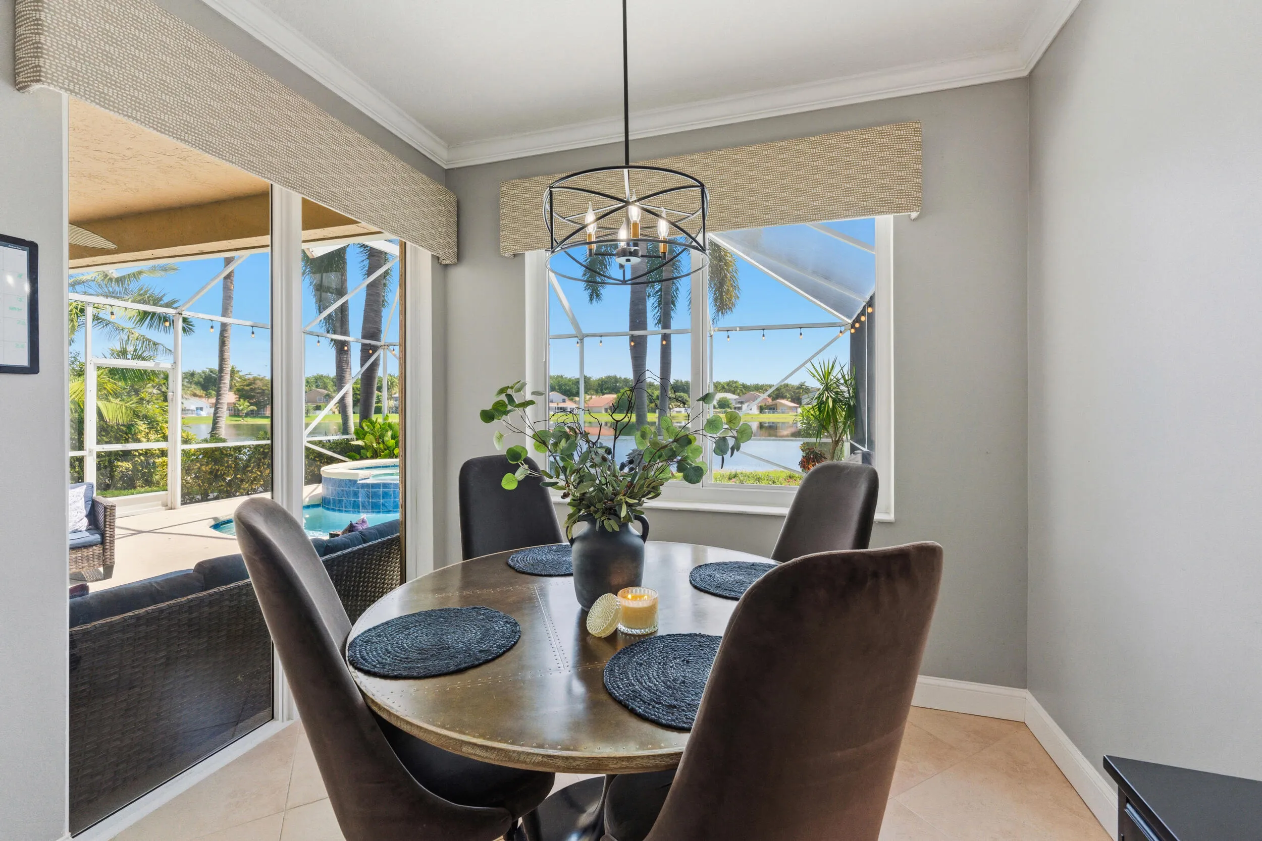 DINING AREA WITH WATER VIEWS!