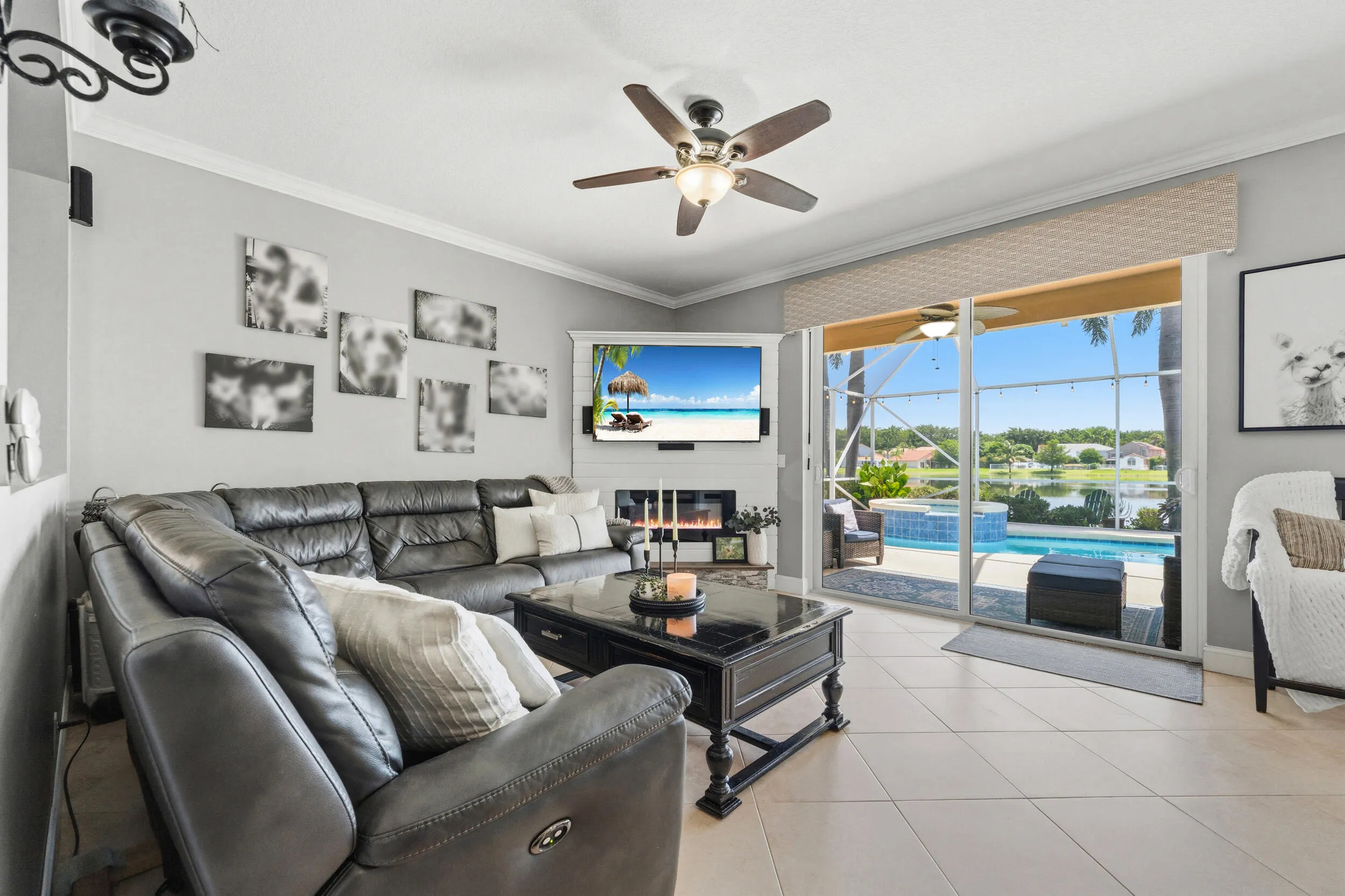 FAMILY ROOM WITH WATER VIEWS!