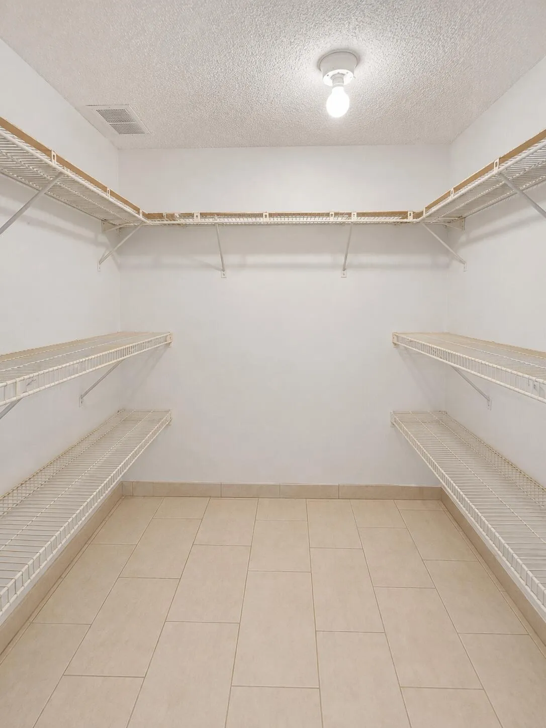 Large walk-in closet in addition to an external storage room for Residents