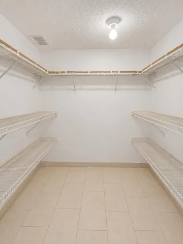 Large walk-in closet in addition to an external storage room for Residents