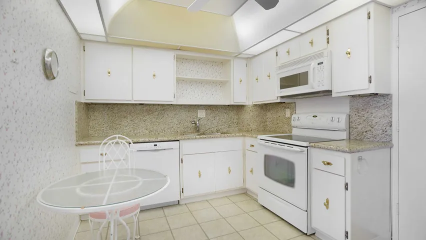kitchen with granite countertops