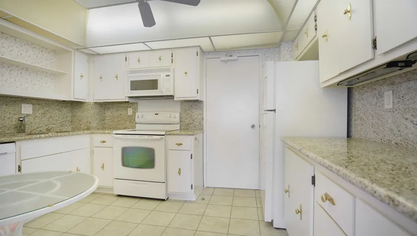 kitchen with granite countertops