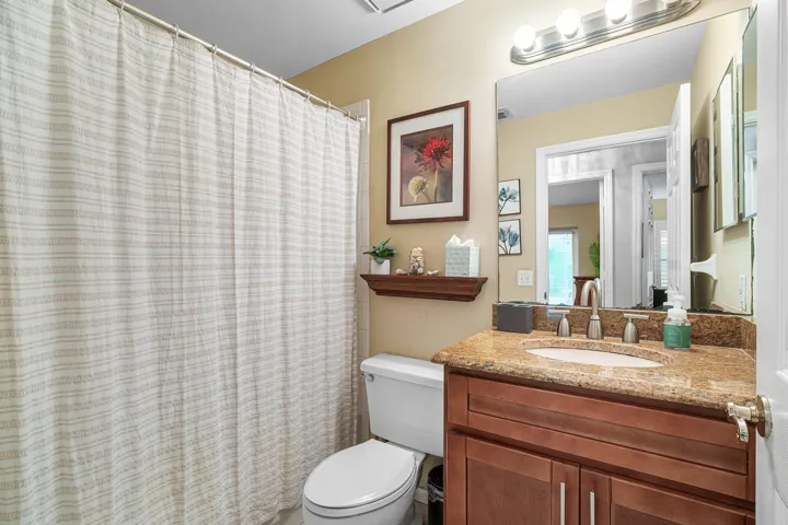 guest bathroom, shower/tub combo