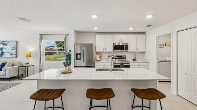 Model home - actual features may vary.