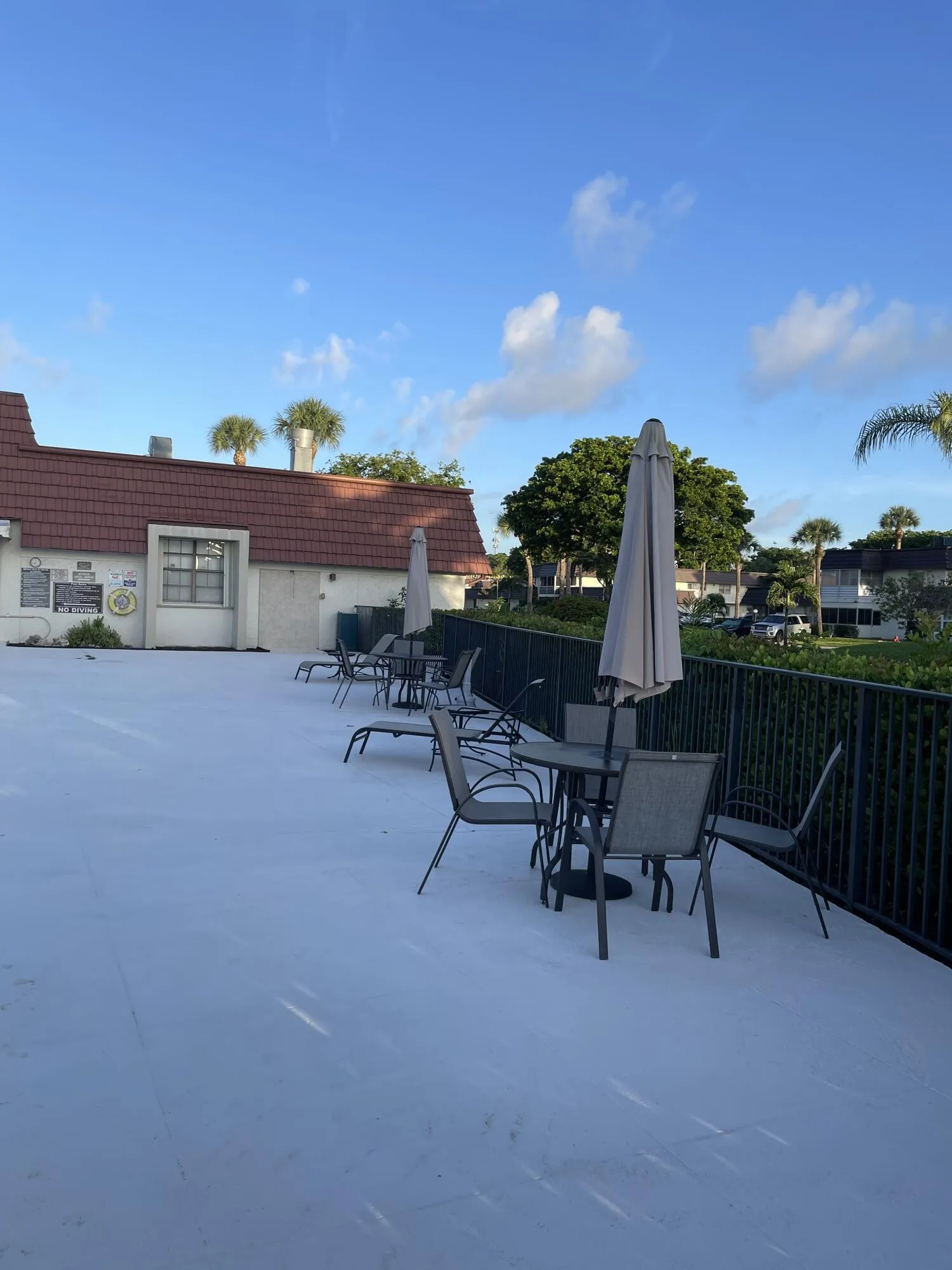 community patio area