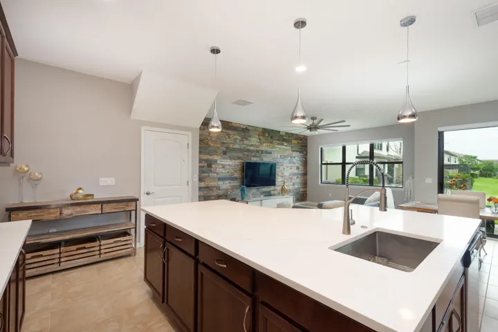 Lots of counter space in this bright beautiful kitchen