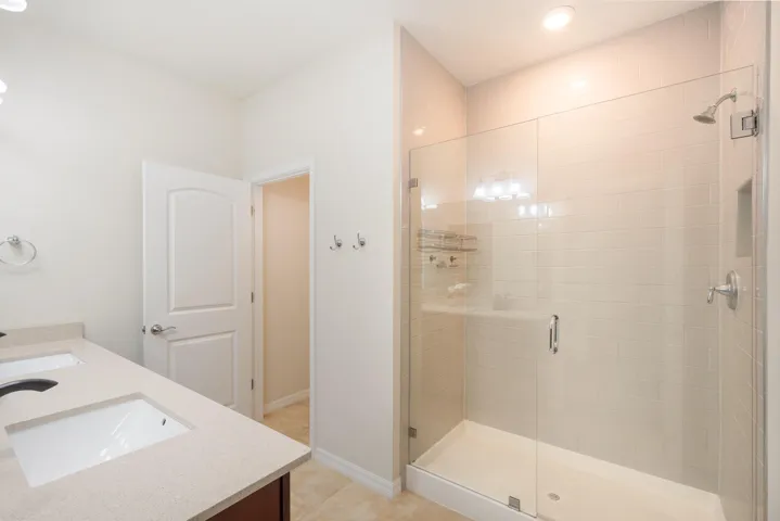 primary bathroom with separate water closet