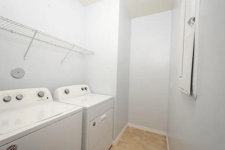 Spacious Laundry Room on the Second Level
