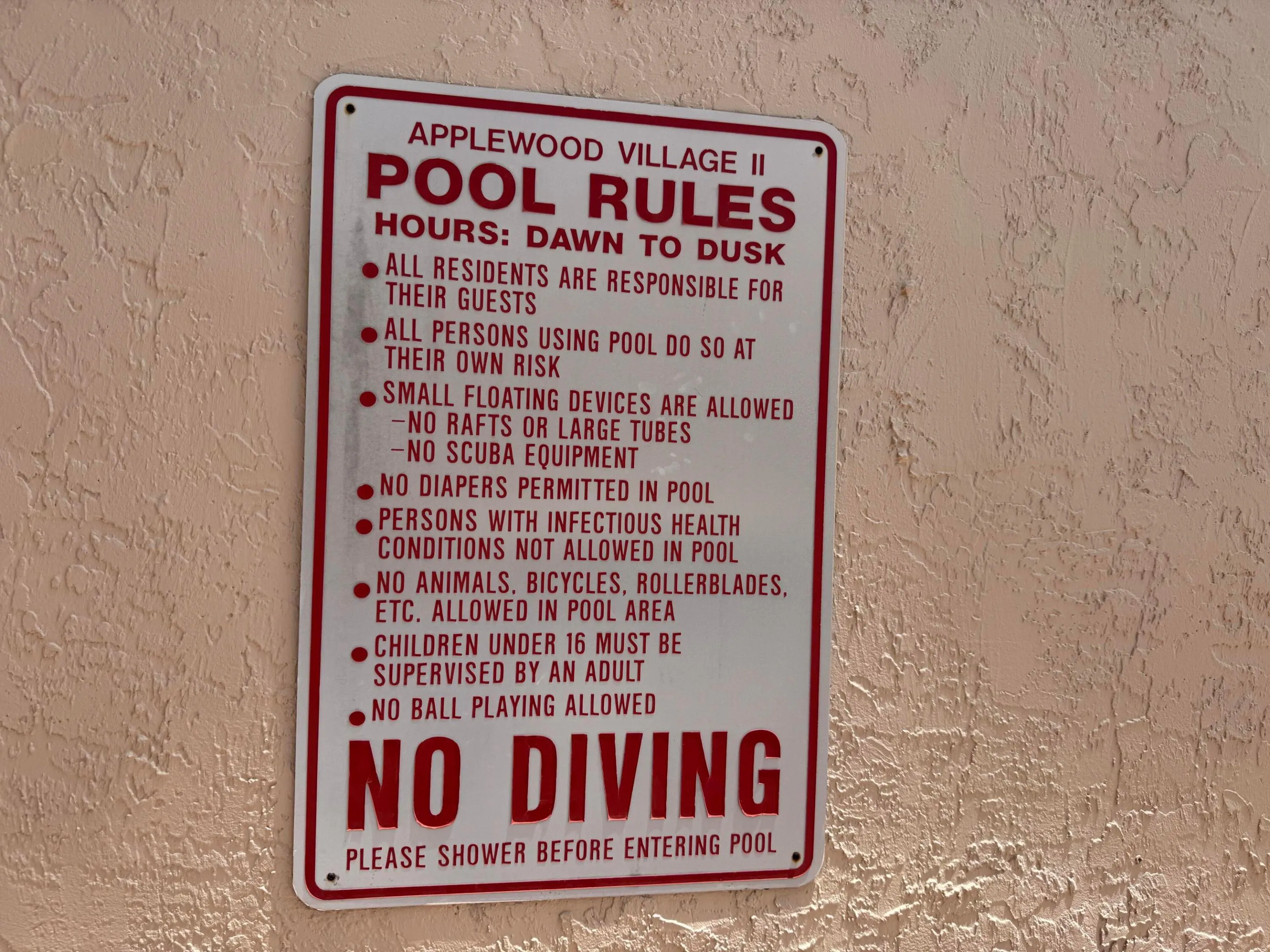 POOL RULES