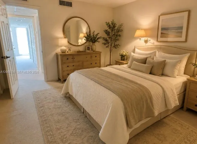 (2nd Bedroom) Virtually staged to show with furniture