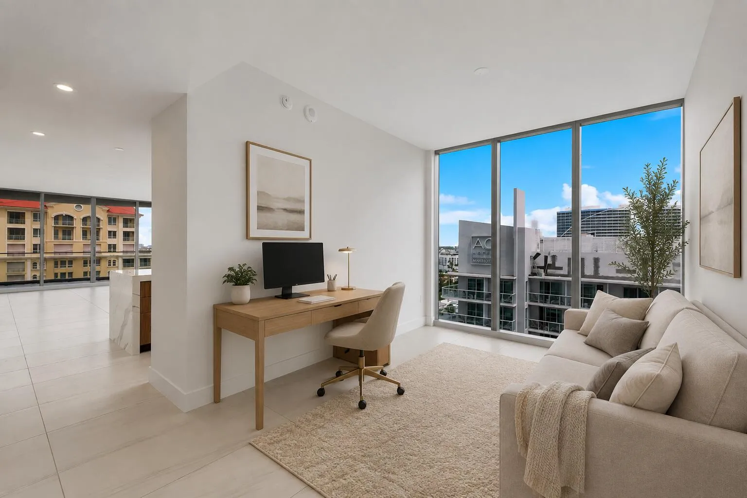 Virtually staged Den or office or could be 3rd bedroom