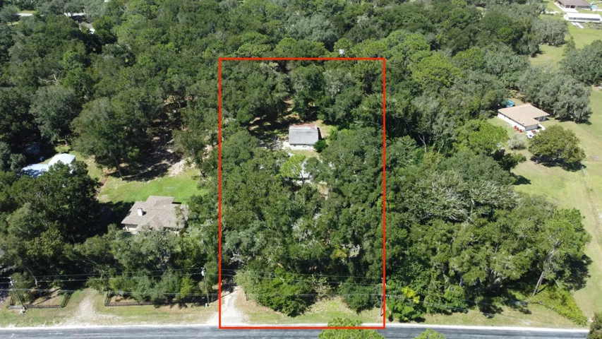 Aerial View of Property with outline cop