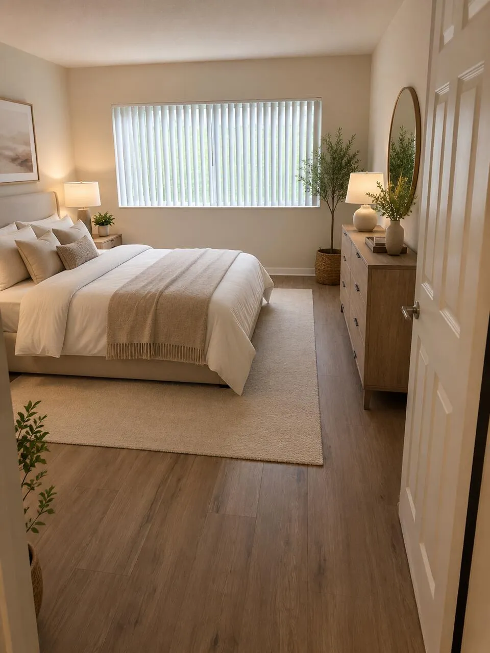 PRIMARY BEDROOM STAGED