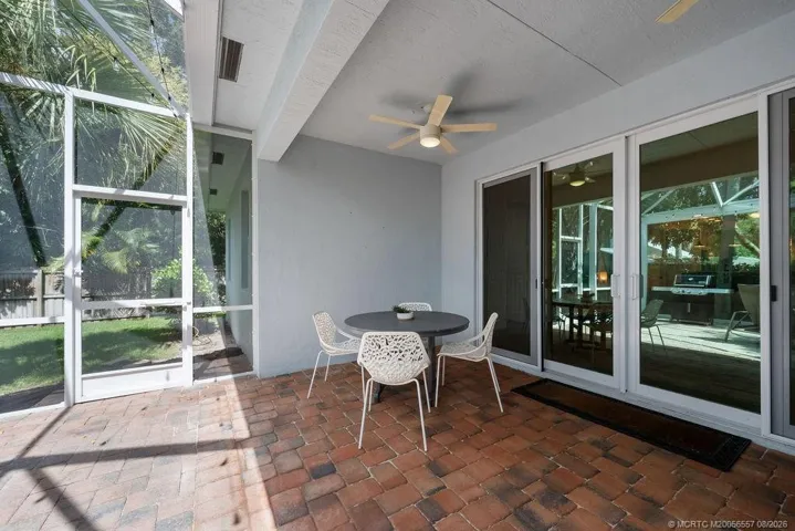 Screen Lanai, spacious. Partially under roof.
