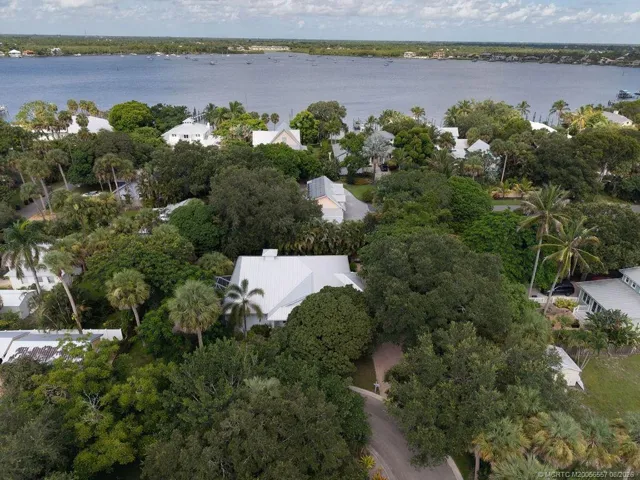 With St. Lucie River in the background