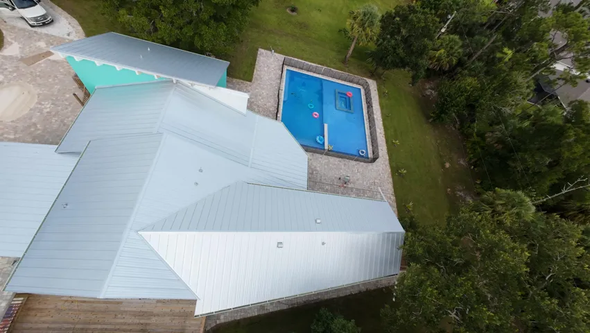 Contemporary metal roof design