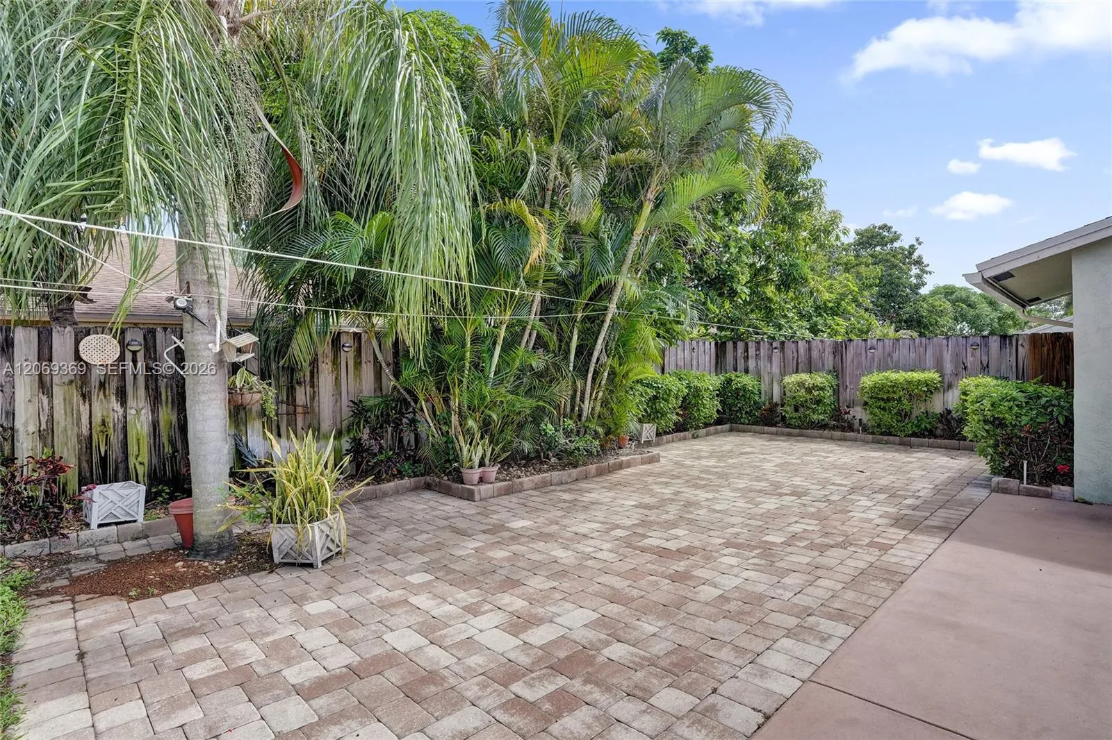 Pavered patio