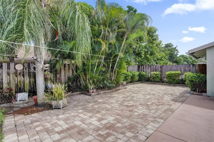 Pavered patio