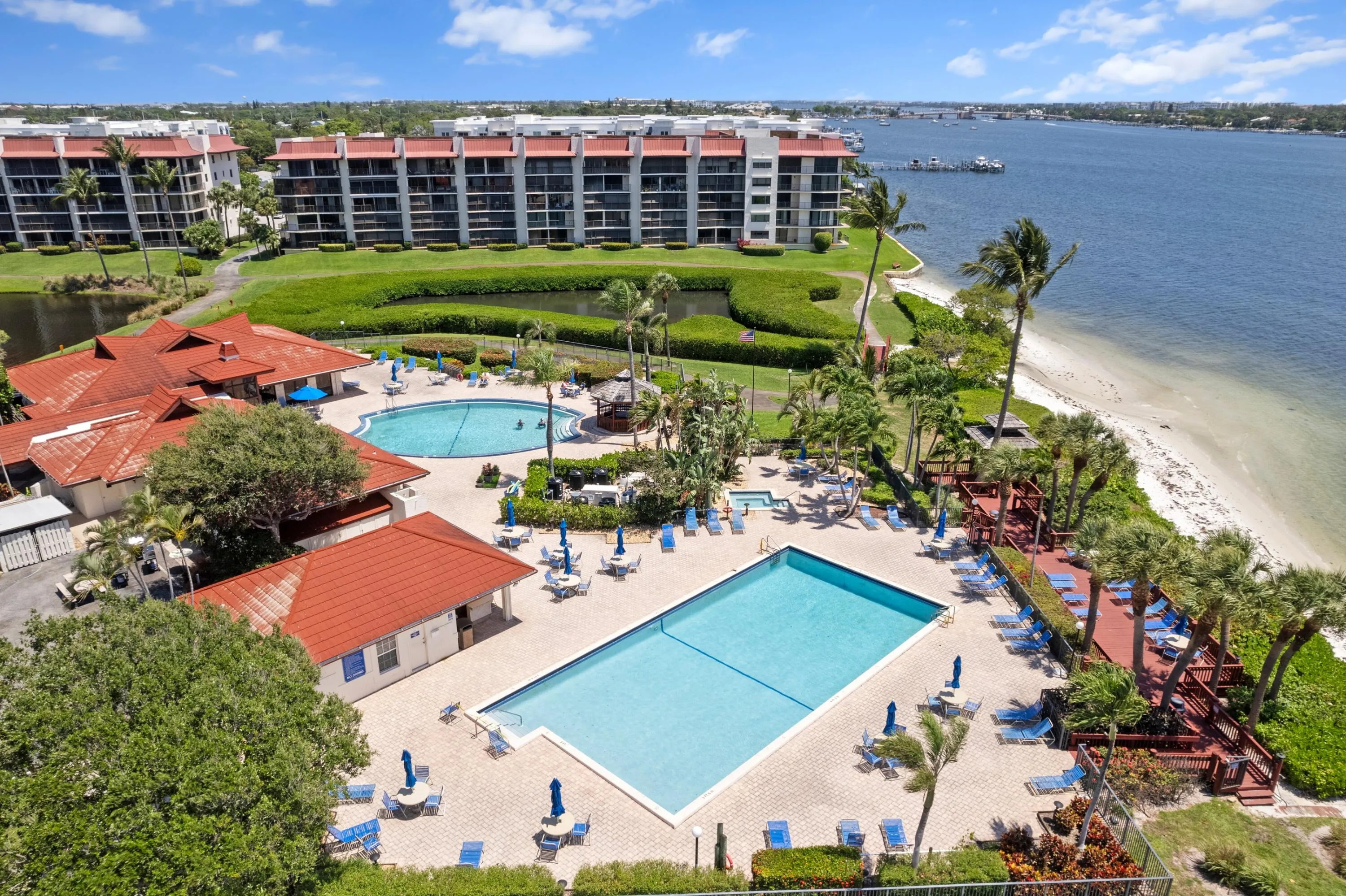 Sit at the Beach and cool off in the pool