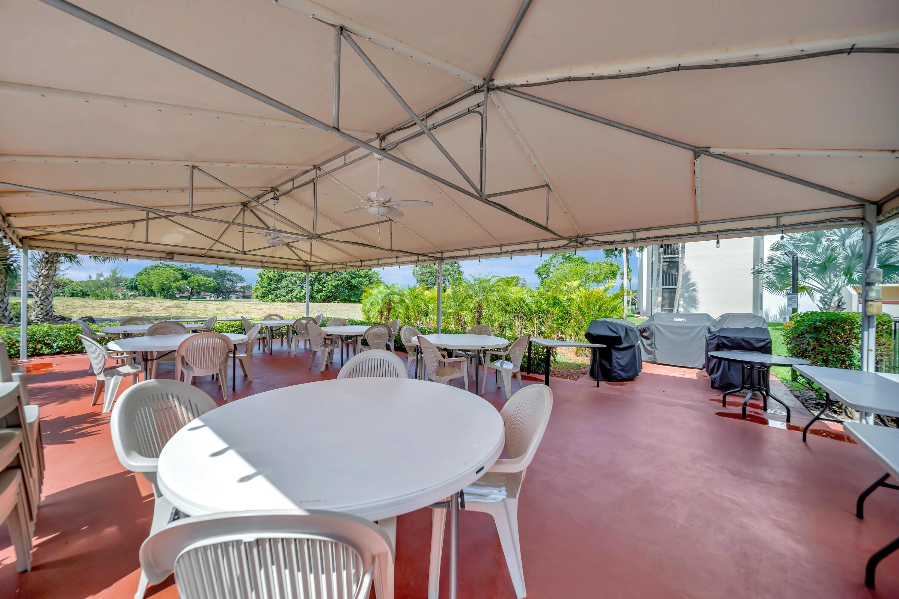 Pool-Side BBQ Area