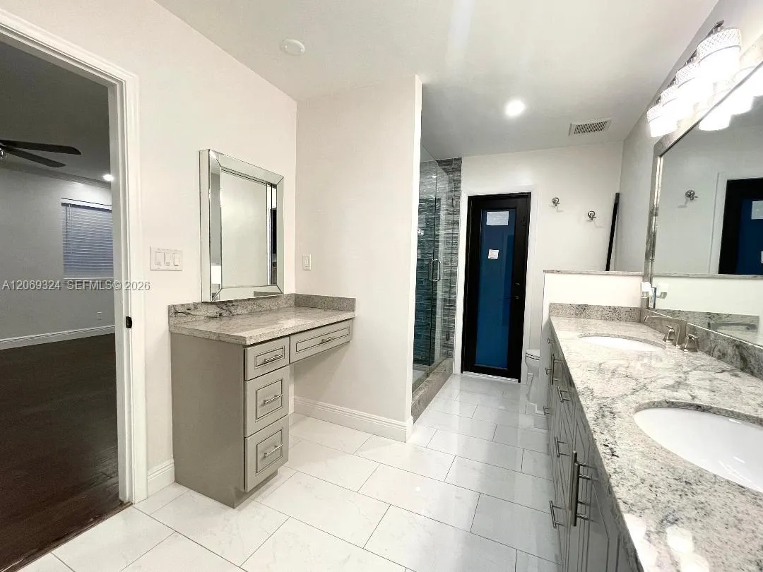 Master Bathroom/w Stand-Up Shower & Double Sinks