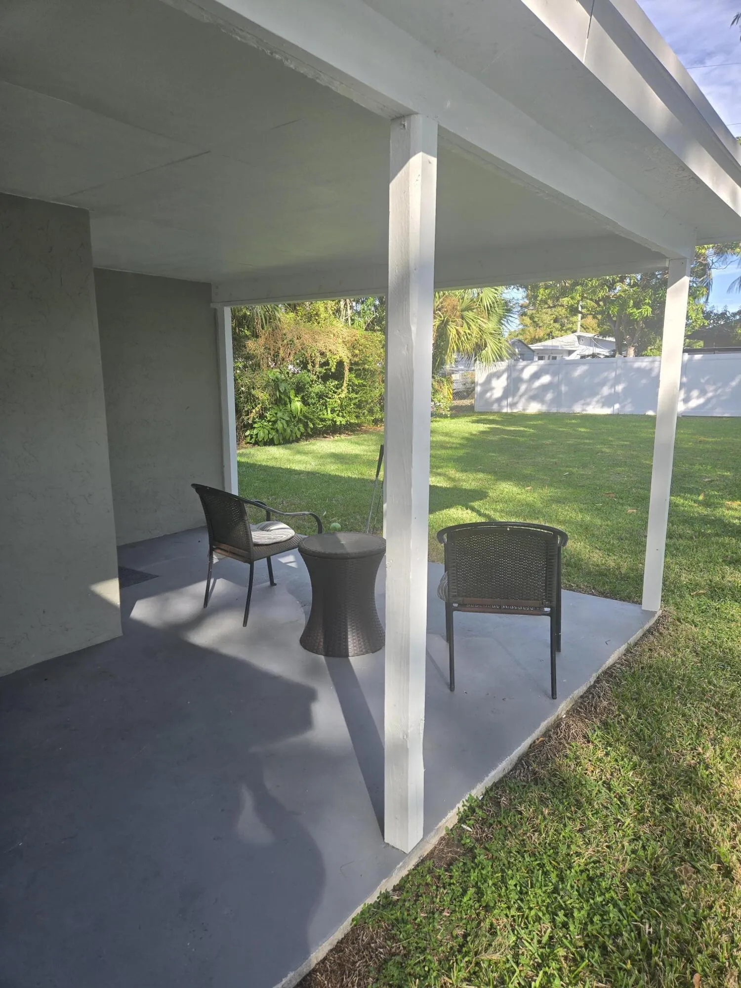 Covered patio
