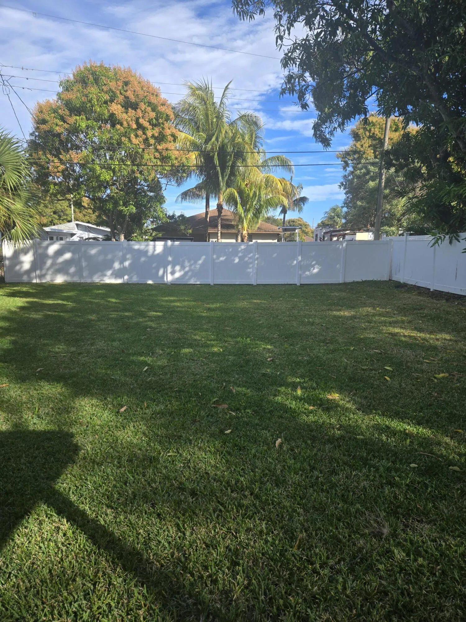 Huge fenced in back yard