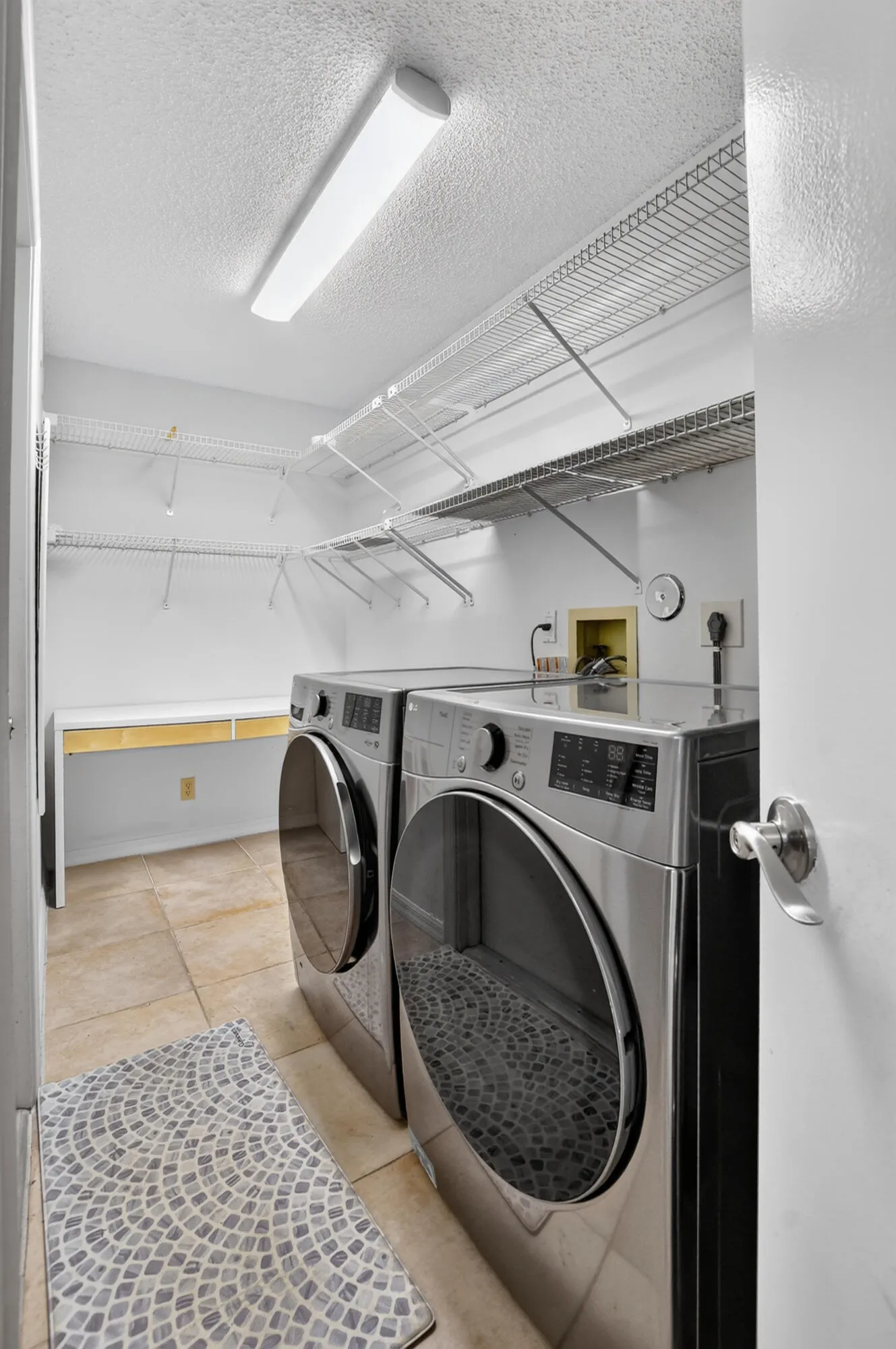Interior laundry room