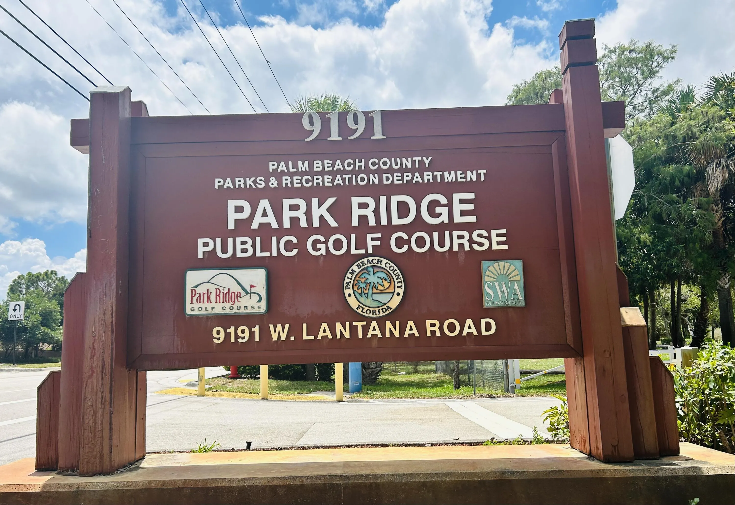 nearby golf course
