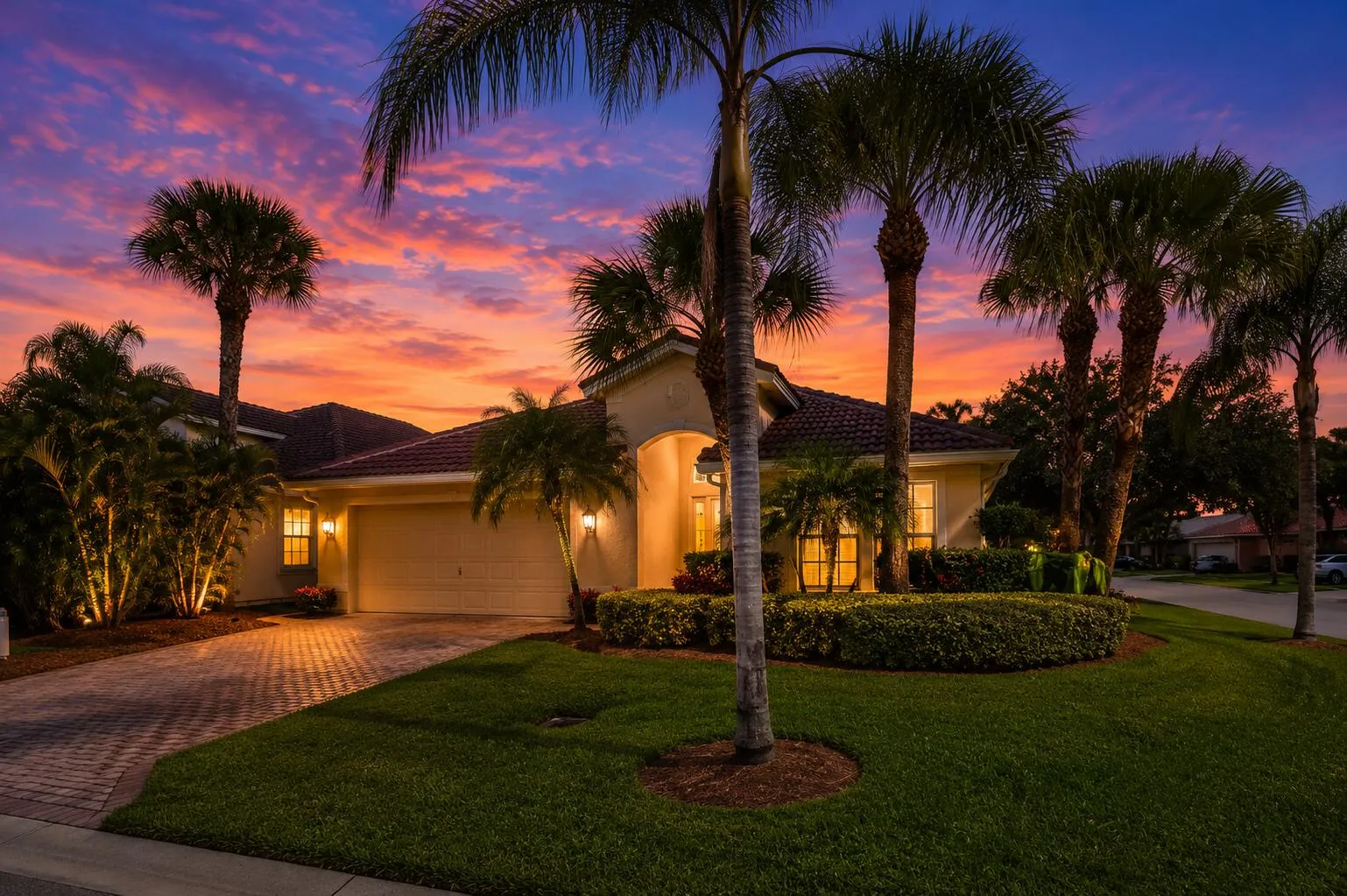 House at twilight
