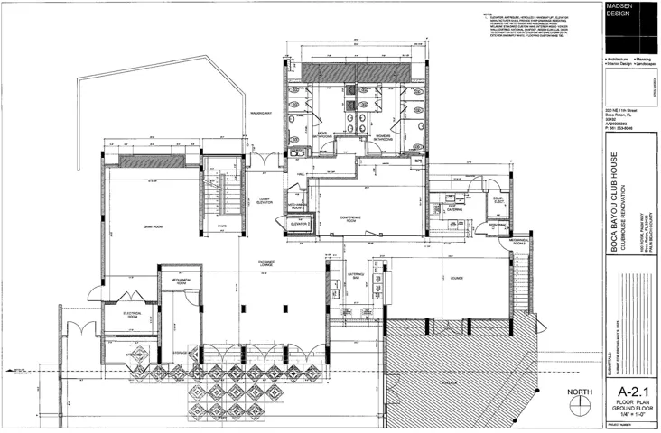 1st floor: Gameroom, Lounge, Bar, Conference Room