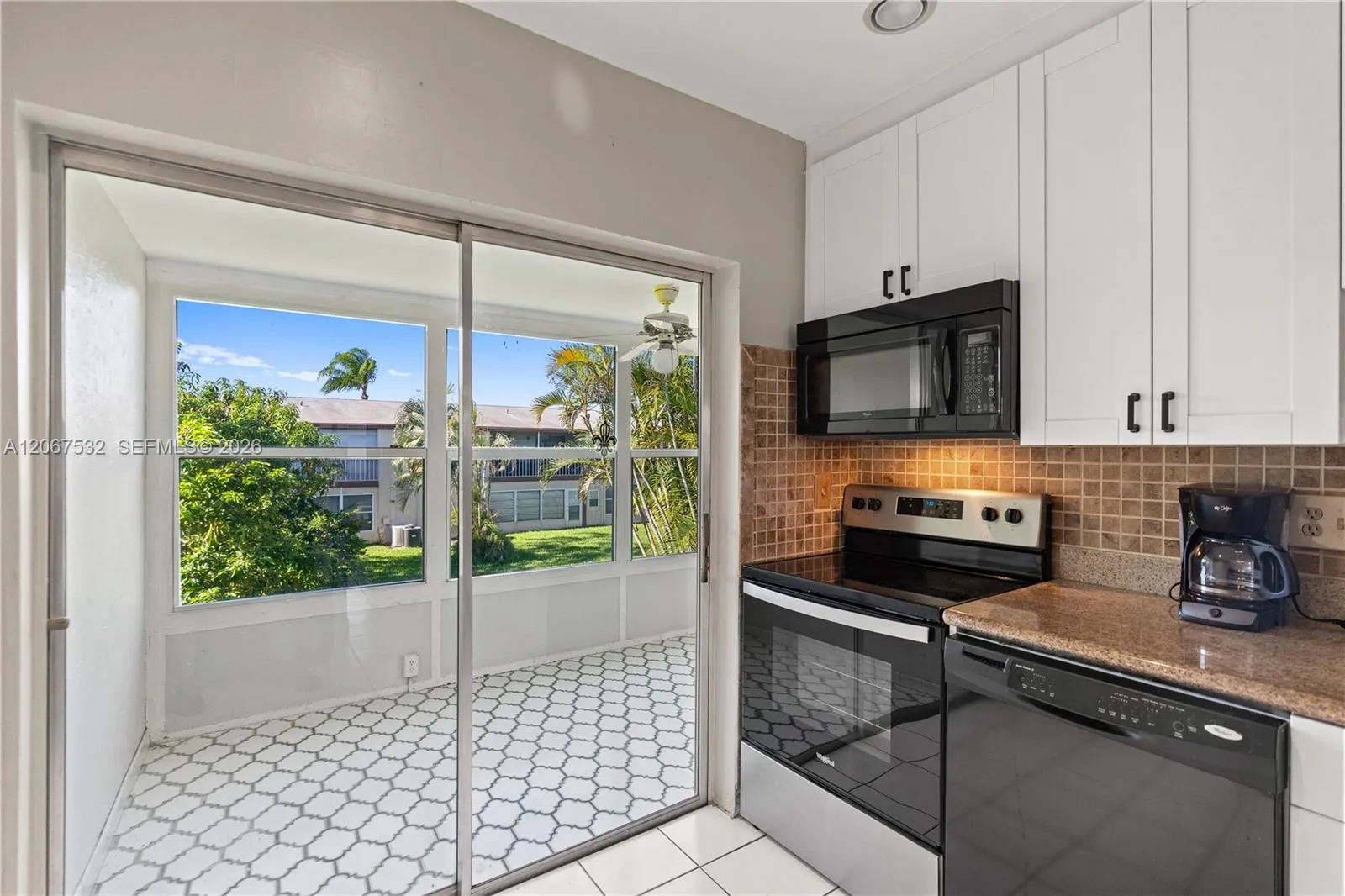 Kitchen-Enclosed Patio View