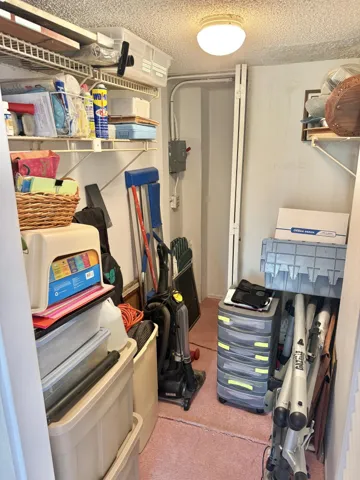 Closet in Second Bedroom, A/C & Water Heater Are Located In The Back