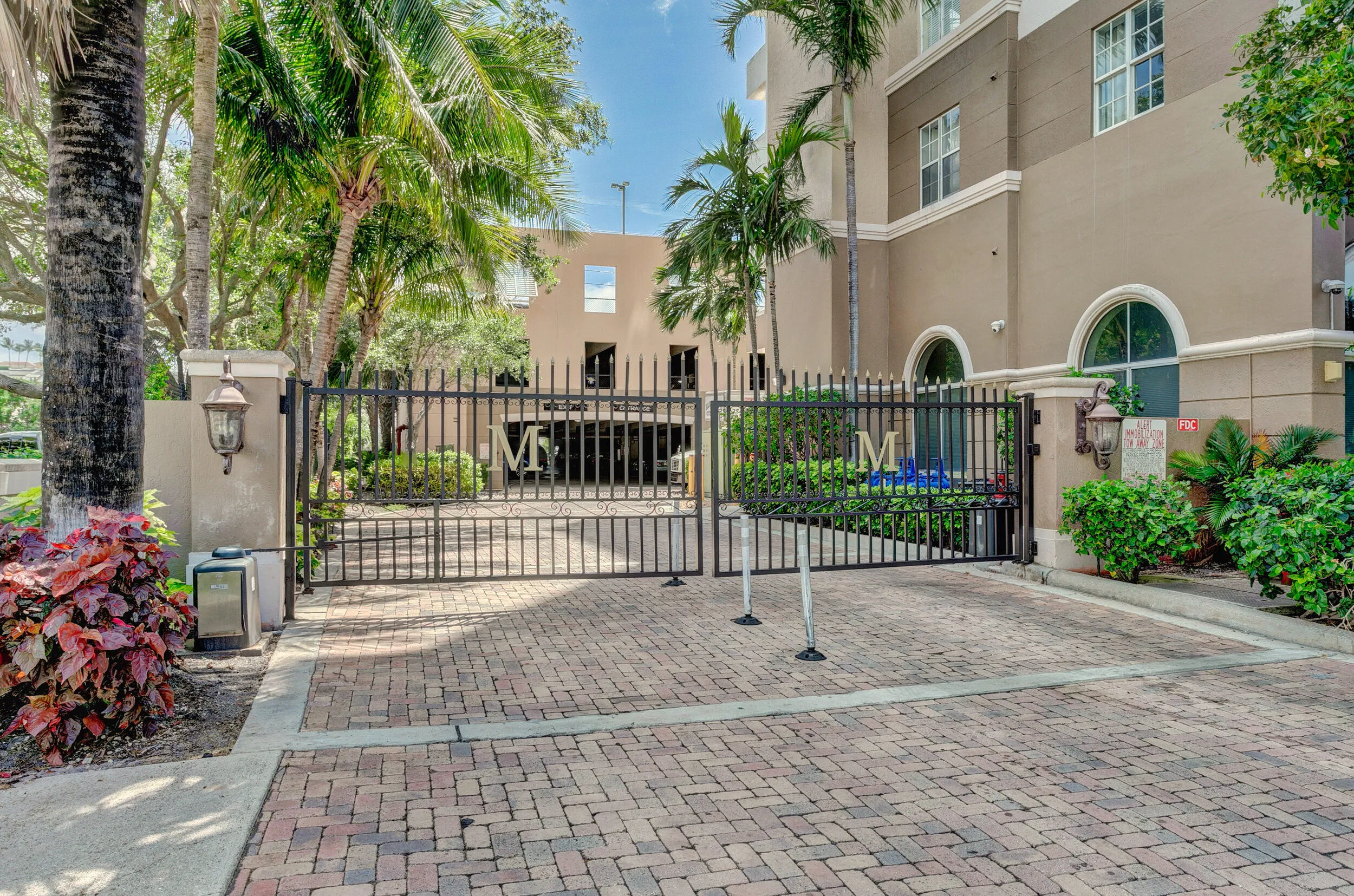 Gated Parking Garage Entrance