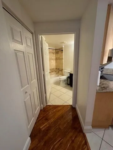 CP view of bathroom from hall