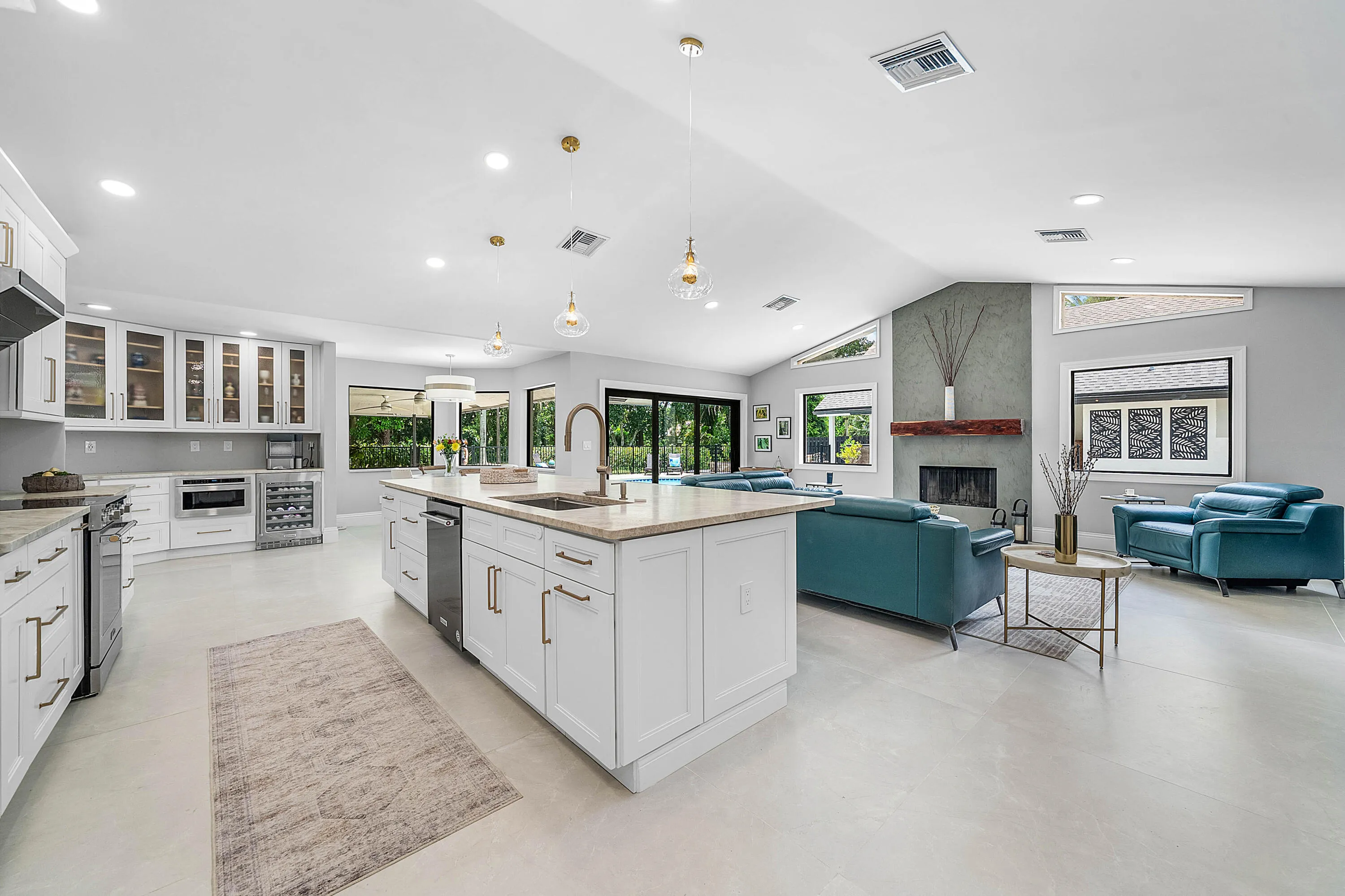 Kitchen and Family room