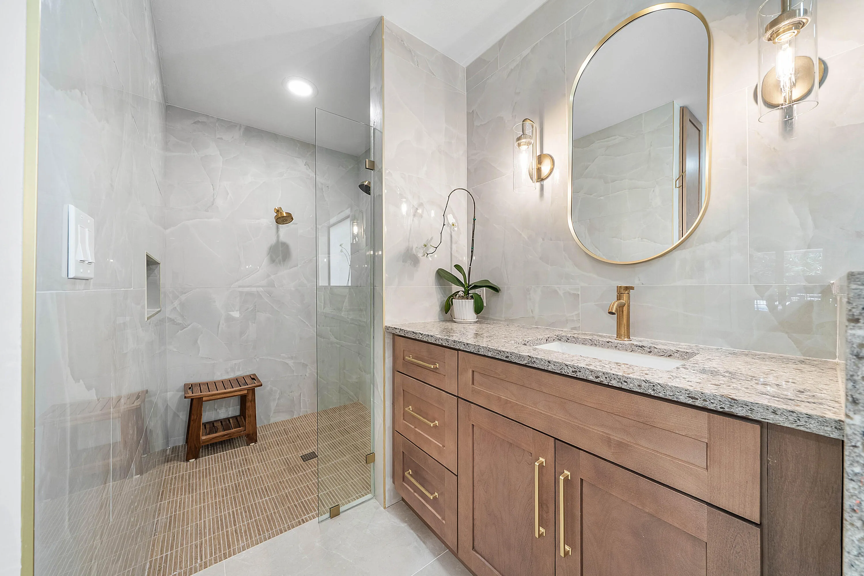 Master shower