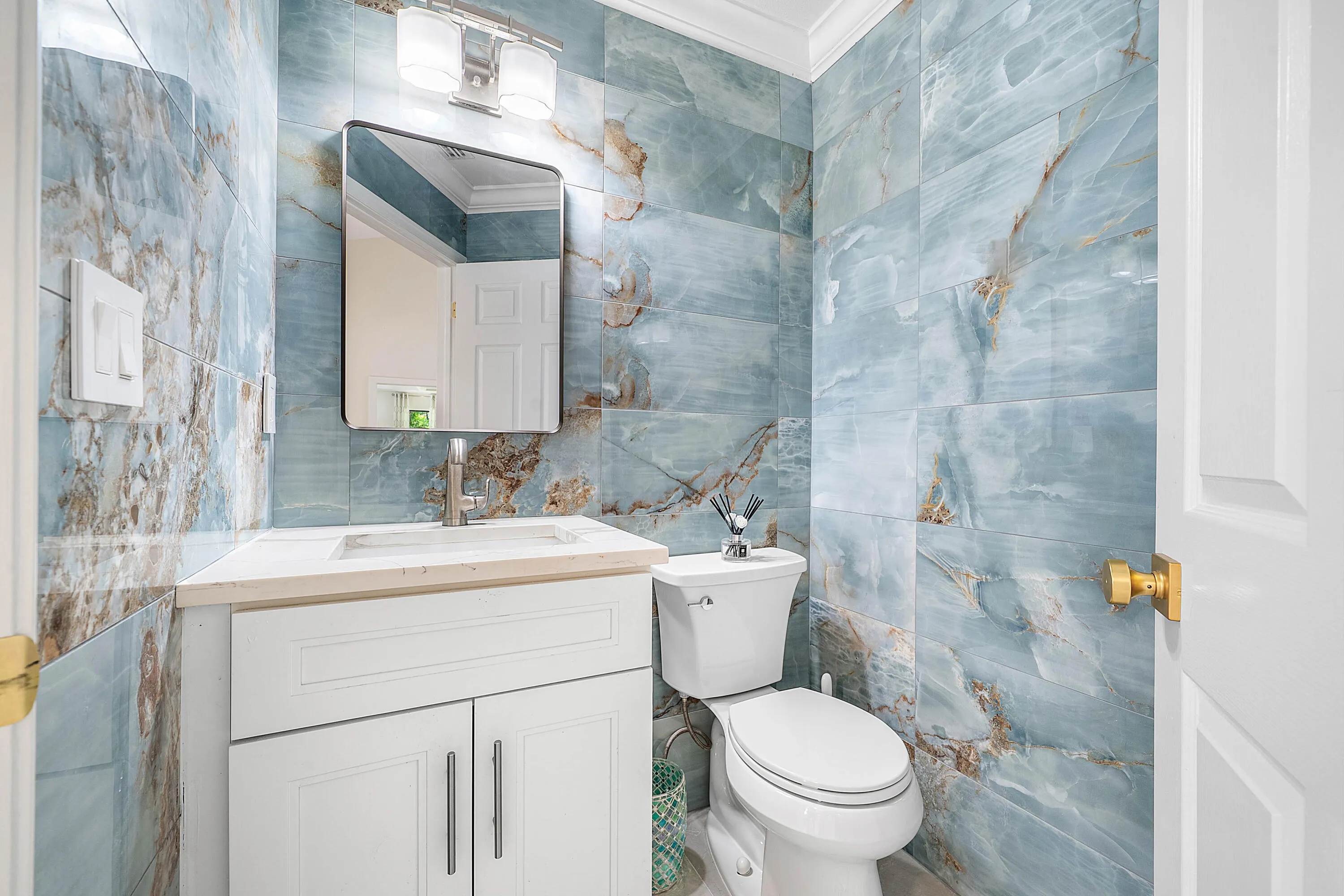 Half bath off kitchen