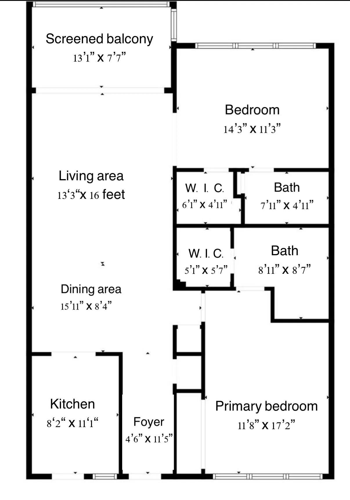 Floor plan. Approx measurements, please verify.