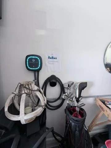 This home is equipped with an FPL Evolution Home electric vehicle charging station for convenient at-homer EV charging. A valuable modern upgrade, it makes powering your electric vehicle. affordable, and easy without leaving home.